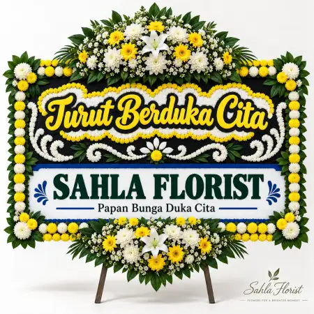 Papan Bunga Duka Bombana